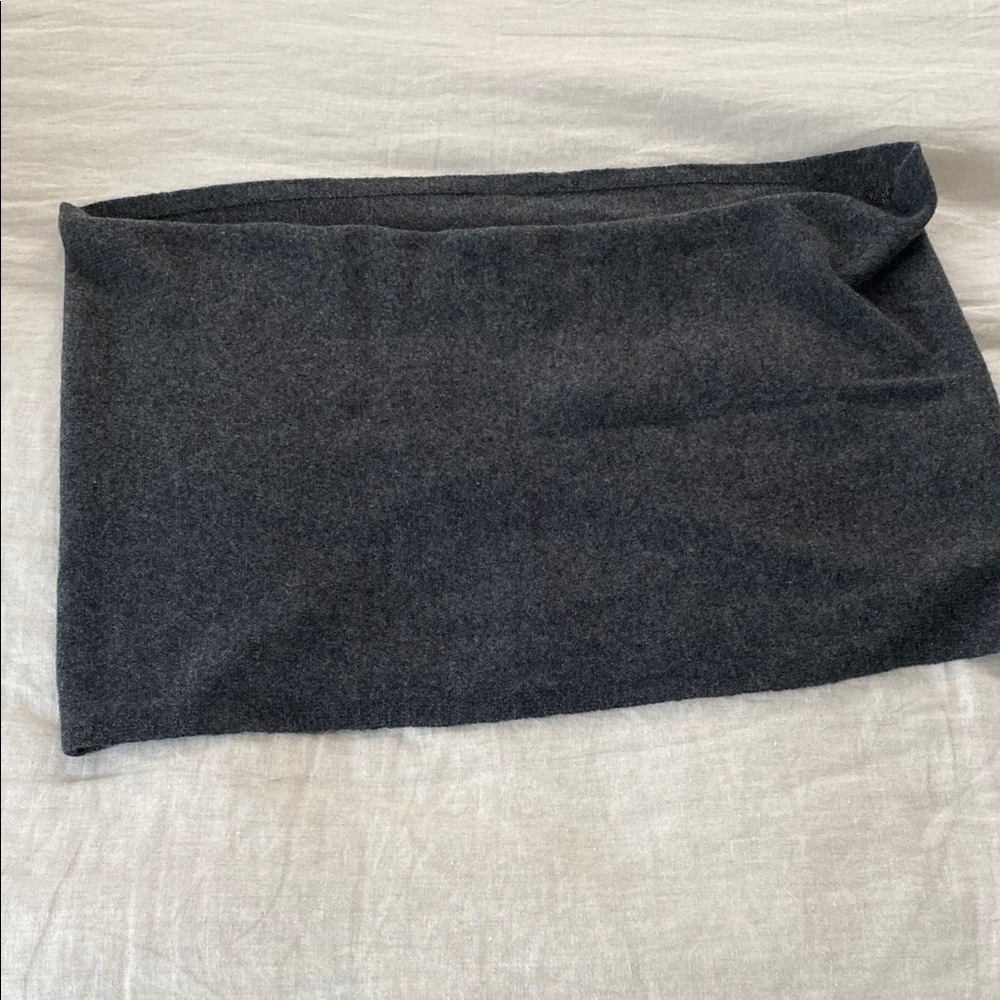 Henri Bendel Charcoal Grey Cashmere Infinity Scarf